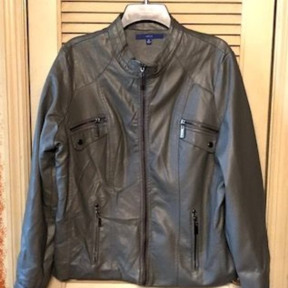 Apt. 9 Jackets & Blazers - APT 9 Faux Leather Jacket